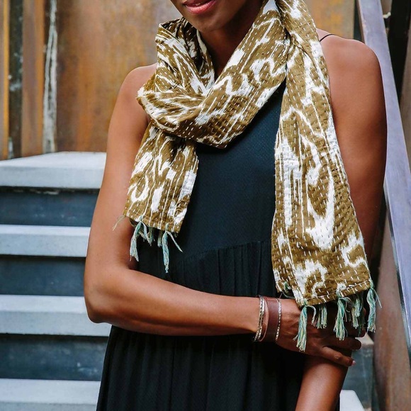 NWOT Noonday Underground Cuff leather and Silver - Picture 2 of 5